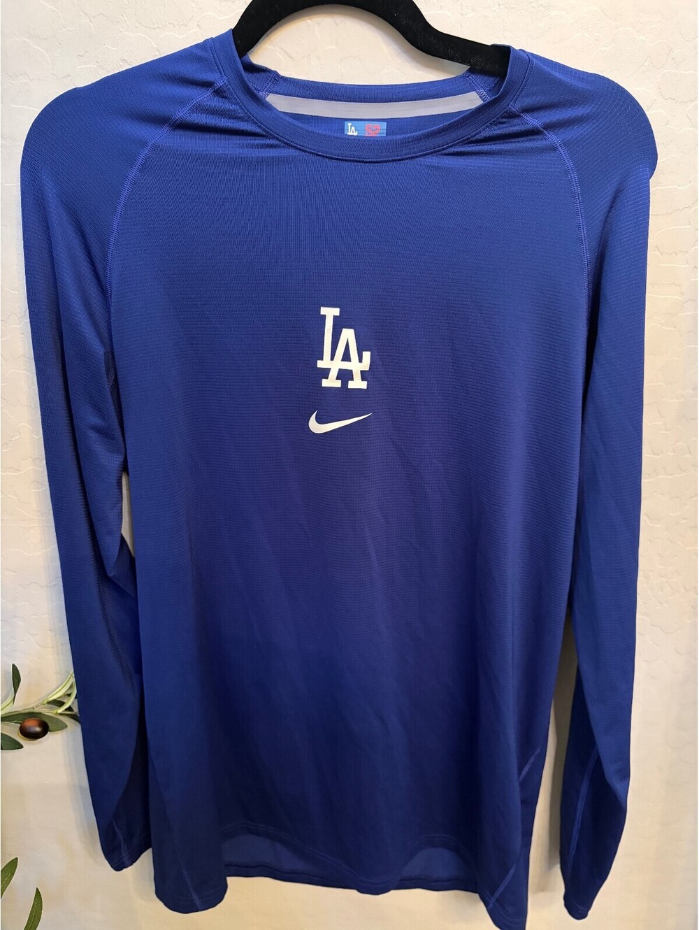 Team Issued #52 Phil Bickford Nike LA Dodgers Performance Long Sleeve Shirt